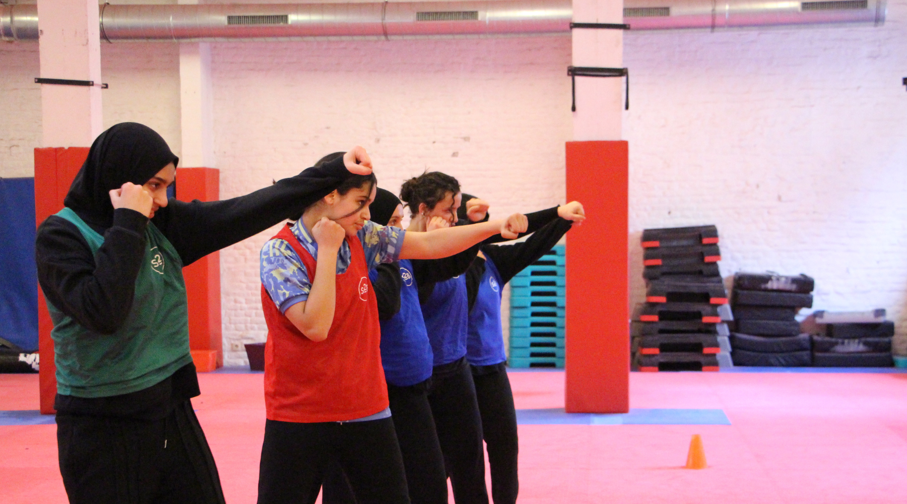 Two young girls taking part in our activities. I Sport2Be